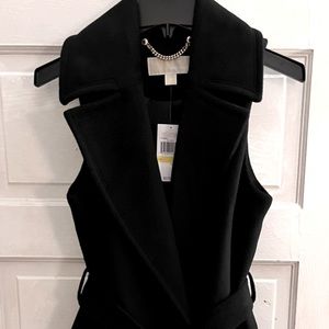 NWT! MICHAEL KORS Wool Blend Wrap Vest. Size M